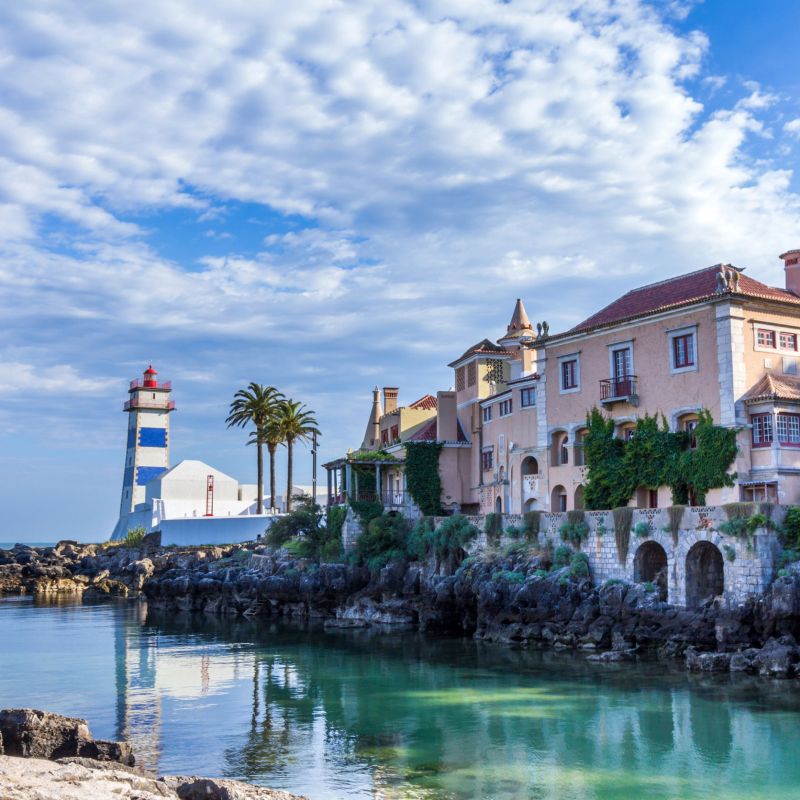 santa marta lighthouse and museum in cascais, portugal