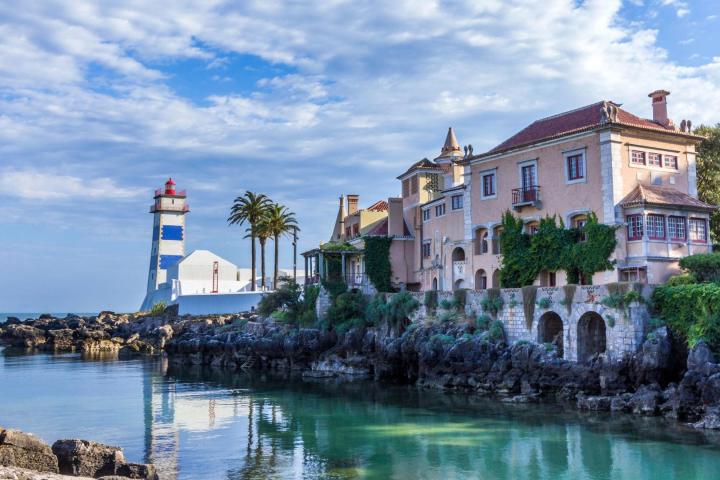 santa marta lighthouse and museum in cascais, portugal